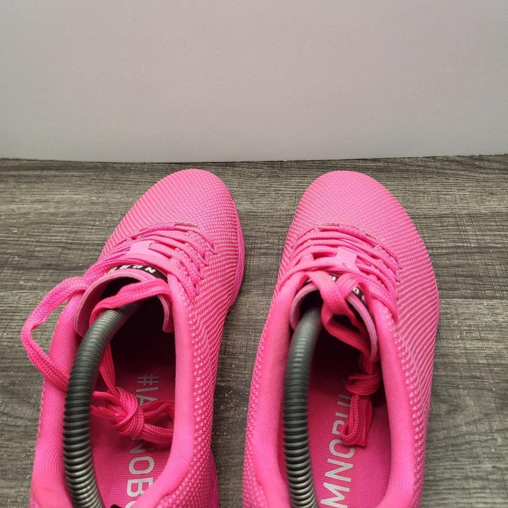NOBULL Outwork Neon Pink Womens Size 9 Sneakers Cross Training Weightlifting - Picture 6 of 10